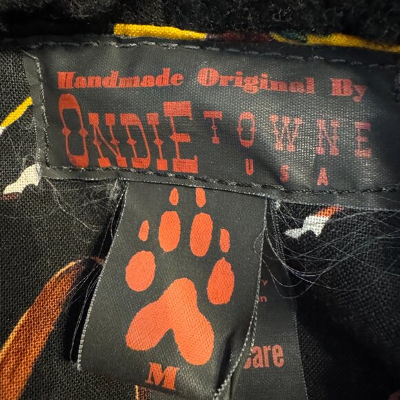 Vintage Ondie Town black leather cropped jacket. - Picture 4 of 6